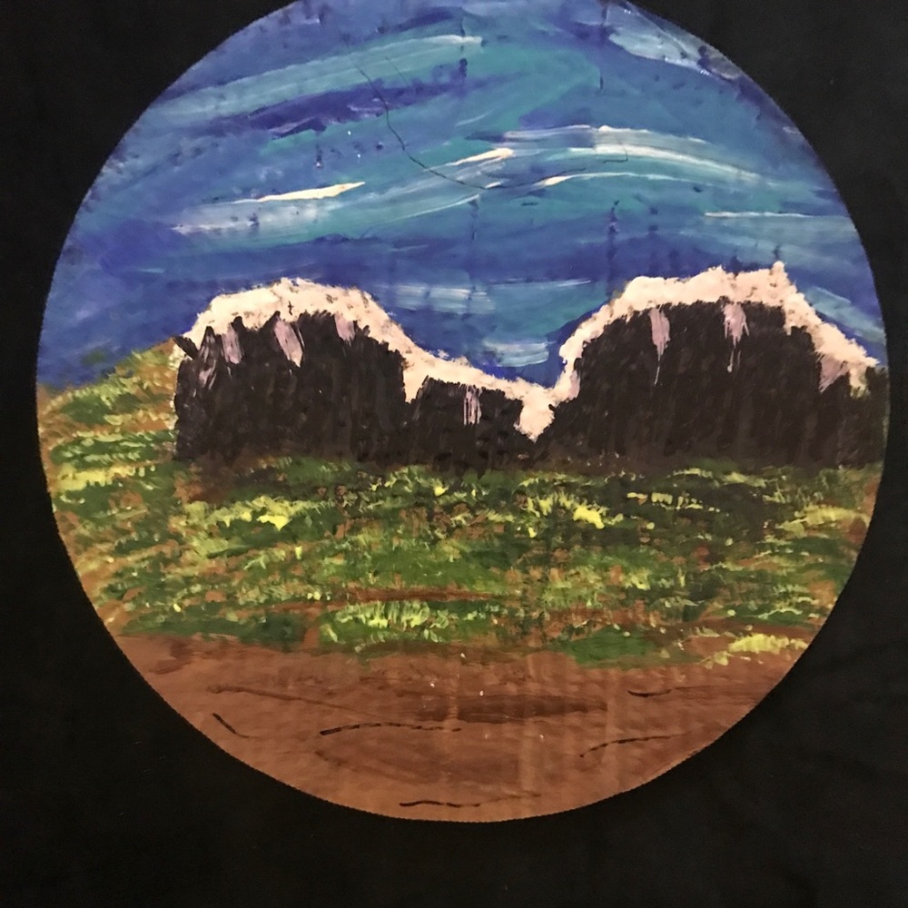Colorful Hand Design & Hand Painted Plate - Picture 2 of 16